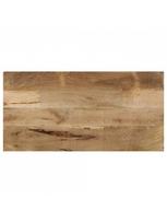 pigu lt valgomojo stalai - Valgomojo stalas VLX Solid Mango Wood 247949, šviesiai ruda/medžio, 1200 mm x 600 mm x 760 mm - 5 nuotrauka
