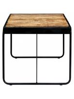 masyvo stalas 1800 - Valgomojo stalas VLX Solid Rough Mango Wood, rudas/juodas, 1800 mm x 900 mm x 760 mm - 3 nuotrauka