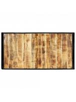 masyvo stalas 1800 - Valgomojo stalas VLX Solid Rough Mango Wood, rudas/juodas, 1800 mm x 900 mm x 760 mm - 4 nuotrauka