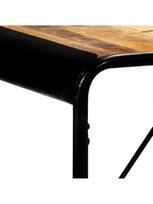 masyvo stalas 1800 - Valgomojo stalas VLX Solid Rough Mango Wood, rudas/juodas, 1800 mm x 900 mm x 760 mm - 5 nuotrauka