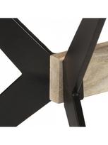 masyvo stalas 1800 - Valgomojo stalas VLX Solid Mango Wood 321688, juodas/medžio, 1800 mm x 900 mm x 760 mm - 5 nuotrauka