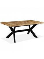 Valgomojo stalas VLX Solid Mango Wood 244805, rudas/medžio, 1800 mm x 900 mm x 760 mm