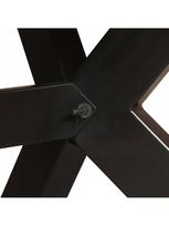 akiniu kojeles - Valgomojo stalas VLX Solid Mango Wood 244805, rudas/medžio, 1800 mm x 900 mm x 760 mm - 3 nuotrauka