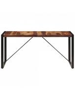 tamsinti akiniai - Valgomojo stalas VLX Solid Sheesham Wood 247419, tamsiai ruda, 1600 mm x 800 mm x 750 mm - 3 nuotrauka