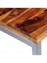 stalas pietu - Valgomojo stalas VLX Solid Sheesham Wood 242126, rudas, 1150 mm x 550 mm x 760 mm - 6 nuotrauka