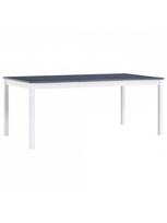 Valgomojo stalas VLX Dining Table 283406, baltas/pilkas, 1800 mm x 900 mm x 730 mm