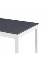 dino mask - Valgomojo stalas VLX Dining Table 283406, baltas/pilkas, 1800 mm x 900 mm x 730 mm - 6 nuotrauka