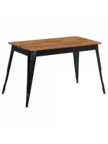 Valgomojo stalas VLX Solid Acacia Wood 246295, rudas, 1200 mm x 600 mm x 760 mm