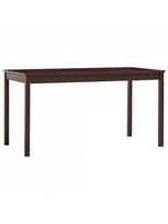 Valgomojo stalas VLX Pinewood 283401, tamsiai ruda, 1400 mm x 700 mm x 730 mm