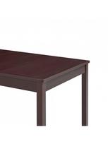 tamsinti akiniai - Valgomojo stalas VLX Pinewood 283401, tamsiai ruda, 1400 mm x 700 mm x 730 mm - 5 nuotrauka