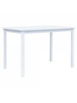 pigu lt valgomojo stalai - Valgomojo stalas VLX Dining Table 247362, baltas, 1140 mm x 710 mm x 750 mm - 2 nuotrauka