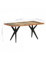 pigu lt valgomojo stalai - Valgomojo stalas VLX Dining Table, įvairių spalvų, 1600 mm x 760 mm x 800 mm - 5 nuotrauka