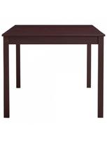 tamsinti akiniai - Valgomojo stalas VLX Pinewood, tamsiai ruda, 1800 mm x 900 mm x 730 mm - 3 nuotrauka