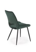 zalios valgomojo kedes - Halmar K404 Chair Dark Green - 3 nuotrauka