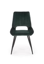 zalios valgomojo kedes - Halmar K404 Chair Dark Green - 5 nuotrauka