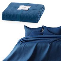 lovatiese 240x260 - AmeliaHome Carmen Bedcover Dark Blue 240x260 - 4 nuotrauka