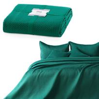lovatiese ameliahome zalia - AmeliaHome Carmen Bedcover Alpine Green 260x280 - 4 nuotrauka
