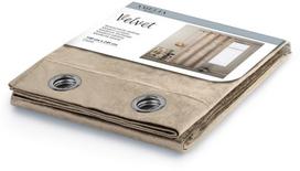 naktines uzuolaidos su ziedais - AmeliaHome Velvet Curtains Cream 140x245cm - 2 nuotrauka