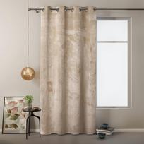 naktines uzuolaidos su ziedais - AmeliaHome Velvet Curtains Cream 140x245cm - 4 nuotrauka