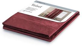 raudonos uzuolaidos - AmeliaHome Velvet Pleat Curtains Rose 140x270cm - 3 nuotrauka