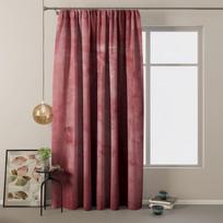 raudonos uzuolaidos - AmeliaHome Velvet Pleat Curtains Rose 140x270cm - 4 nuotrauka