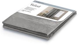 uzuolaidos 270 - AmeliaHome Velvet Pleat Curtains Silver 140x270cm - 2 nuotrauka