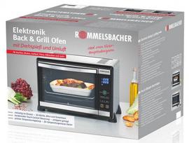 krosnele orkaite - Rommelsbacher Mini Oven BGE 1580/E Inox - 17 nuotrauka