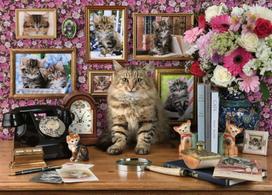puzzle deliones 1000 - Ravensburger Puzzle My Cute Kitty 1000pcs 15994 - 2 nuotrauka
