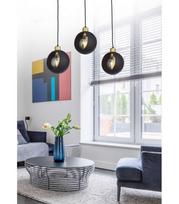 pakabinami sviestuvai senukai - Pakabinamas šviestuvas Cyklop Black 2753, 3x60W, E27 - 2 nuotrauka