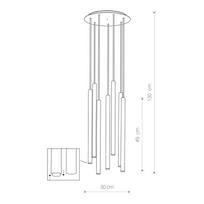 g9 led - PAKABINAMAS ŠVIESTUVAS LASER WHITE 8918 LED, G9, 7X10W - 2 nuotrauka