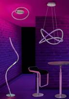 rgb sviestuvai - Trio Rubin pakabinamas LED RGB šviestuvas, 26W, 2350lm, valdymo pultelis, naktinis šviesos režimas - 4 nuotrauka