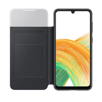 telefono deklas knygute - SAMSUNG Galaxy A33 5G 2022, knygutė, juoda - 1 nuotrauka