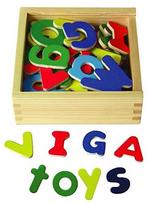 magnetiniai zaislai - Magnetinis žaislas Viga Magnetic Letters 50324 - 1 nuotrauka