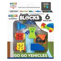 magnetines kaladeles - PEOPLE BLOCKS Keliaujantis magnetinių kaladėlių rinkinys Plaukiam ir važiuojam!, PB325 - 1 nuotrauka
