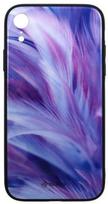 Tellur Cover Glass print for iPhone XR feather
