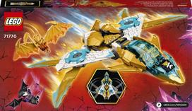 lego drakonas - Konstruktorius LEGO Ninjago Zane auksinio drakono reaktyvinis lėktuvas 71770 - 2 nuotrauka