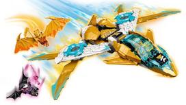 lego drakonas - Konstruktorius LEGO Ninjago Zane auksinio drakono reaktyvinis lėktuvas 71770 - 6 nuotrauka