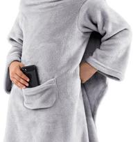 vaikiska pledas - DecoKing Lazy Kids Blanket Grey 90x105cm - 4 nuotrauka