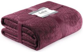 AmeliaHome Laila Bed Coverlet Berry/Mauve 170x210cm