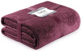 AmeliaHome Laila Bed Coverlet Berry/Mauve 170x270cm