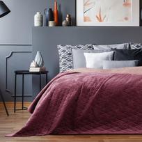 lovatiese laila 240x260 ameliahome - AmeliaHome Laila Bed Coverlet Berry/Mauve 240x260cm - 3 nuotrauka