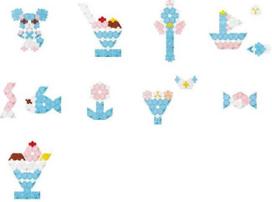 konstruktorius laq - LAQ Japoniškas konstruktorius Sweet Collection MINI SKY BLUE, 4952907003515 - 3 nuotrauka