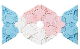 konstruktorius laq - LAQ Japoniškas konstruktorius Sweet Collection MINI SKY BLUE, 4952907003515 - 9 nuotrauka