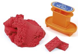 kinetinis smelis - Relevant Play Mad Mattr Quantum Builders Pack 283g Red - 3 nuotrauka