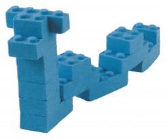 kinetinis smelis - Relevant Play Mad Mattr Quantum Builders Pack 283g Blue - 6 nuotrauka