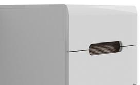 brw azteca - Black Red White Chest Of Drawers Azteca Trio KOM5S White - 4 nuotrauka
