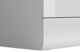 brw azteca - Black Red White Chest Of Drawers Azteca Trio KOM5S White - 5 nuotrauka