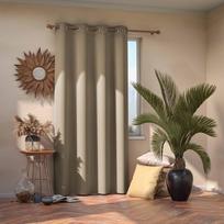 naktines smelio spalvos uzuolaidos - AmeliaHome Blackout Curtains Beige 140x270cm - 4 nuotrauka