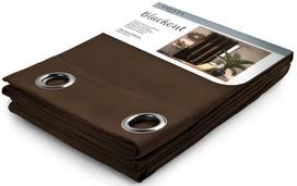 AmeliaHome Blackout Curtains Dark Brown 140x270cm