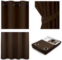 naktines uzuolaidos blackout - AmeliaHome Blackout Curtains Dark Brown 140x270cm - 2 nuotrauka